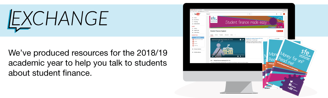 We've produced resources for the 2018/19 academic year to help you talk to students about student finance.